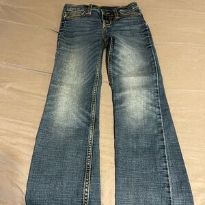 Girls Wrangler 10 Slim Bootcut jeans.